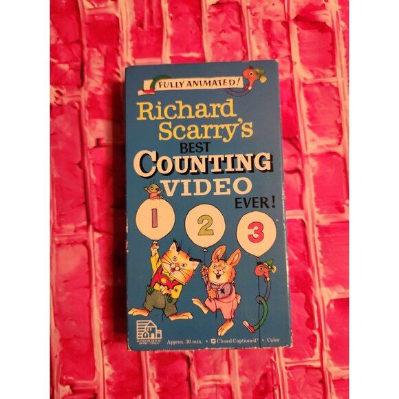 Richard Scarrys Best Counting Video Ever VHS - Picture 1 of 2